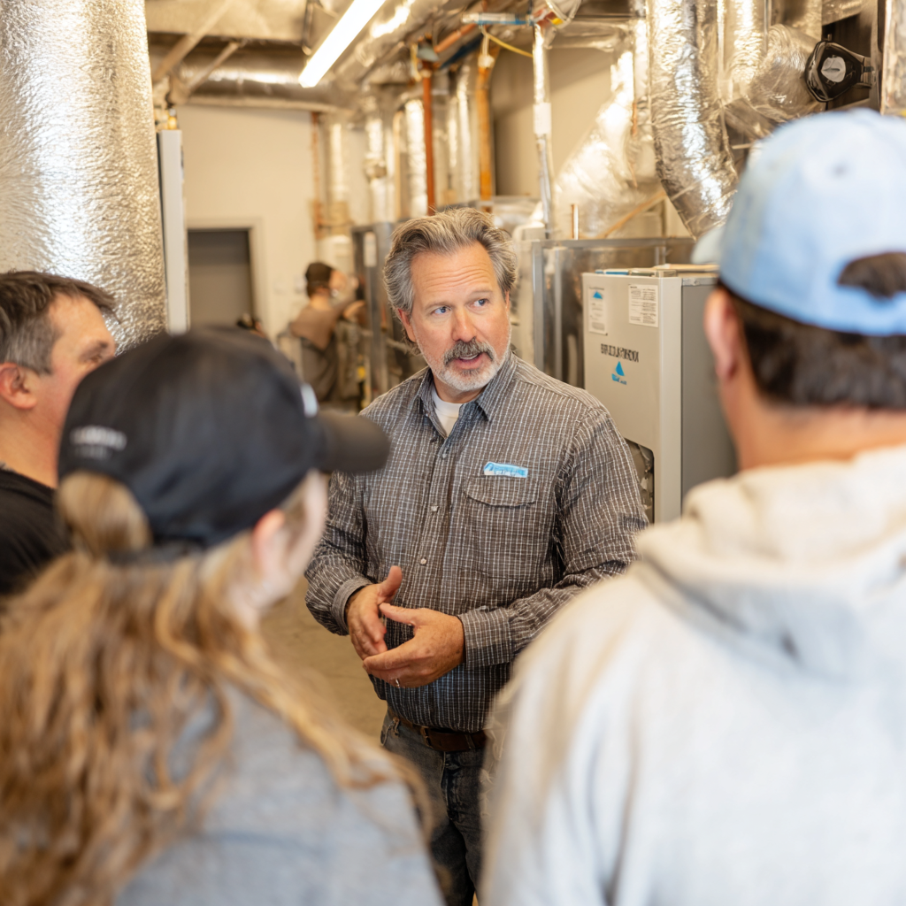 `klient-prochazi-dokoncenou-instalaci-hvac-zatimco-technik-vysvetluje-jednotlive-komponenty